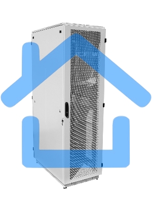 Шкаф телеком. напольный 42U (600x600) дверь перфорированная (ШТК-М-42.6.6-4ААА) (3 коробки)