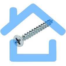 Саморез оконный KRANZ острый, 4.1х40, белый цинк, короб (500 шт./уп.)