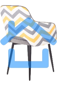 Кресло офисное Бюрократ CH-380F серая жемчужина Italia 26, зигзаг, на ножках металл