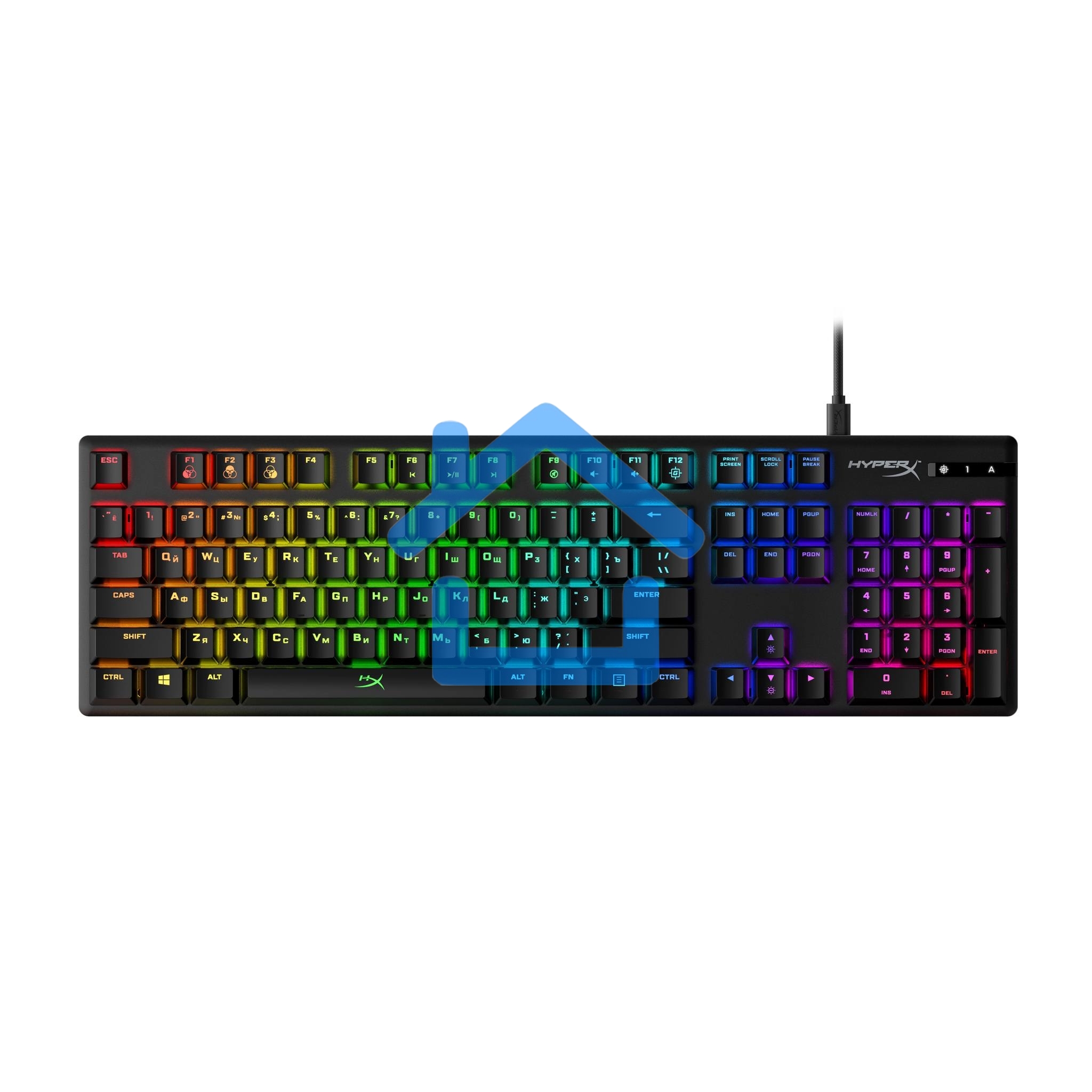 Клавиатура HyperX Alloy Origins (4P4F6AA#ABA) проводная, USB, черный