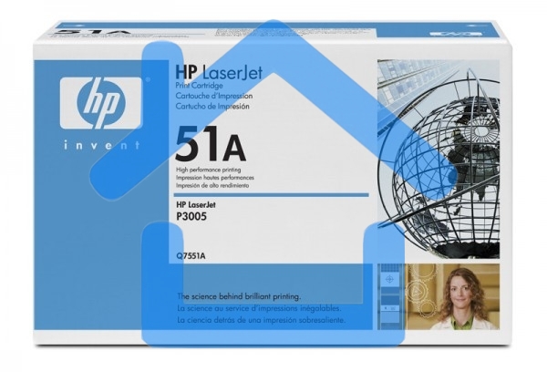 Картридж лазерный HP Q7551A черный для LJ P3005/M3035mfp/M3027mfp 6500 стр.