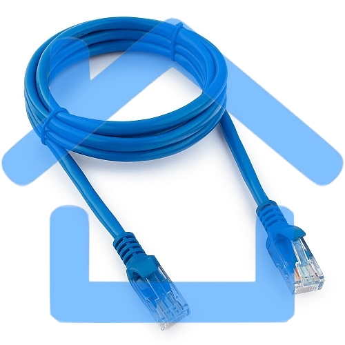 Патч-корд UTP Cablexpert кат.5e, 1.5м, литой, многожильный (синий)
