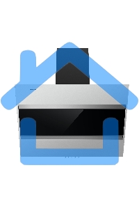 Вытяжка каминная Maunfeld Bridge 60 нержавеющая сталь/черное стекло, 60 см, 850 куб. м/ч, 51 дБ