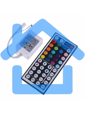 Мини контроллер LED ИК(IR) 72 W/144 W, 44 кнопки, 12 V/24 V