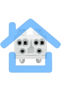 Клемма пружинная соединительная КСП 2-полюсная с монтажными ножками (100 шт./уп.) Rexant