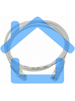 Патч-корд Lanmaster UTP LAN-PC45/U5E-1.0-GY вилка RJ-45-вилка RJ-45 кат.5е 1м серый LSZH