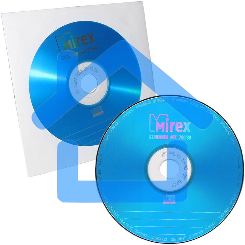 Диск CD-R Mirex 700 Mb, 48х, Standart, Бум. конверт (1), (1/600)