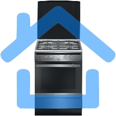 Плита газовая Hansa FCGX62020 серебристый, конфорок 4 шт, духовка 56 л, 60 см x 85 см x 60 см