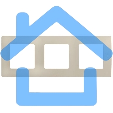 Рамка 3 поста, сл. кость ETIKA Рамка 3 поста, сл. кость