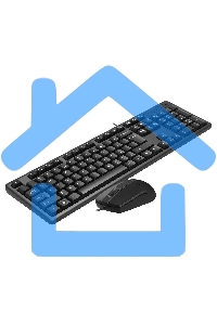 Комплект клавиатура + мышь A4Tech KK-3330 клав:черный мышь:черный USB