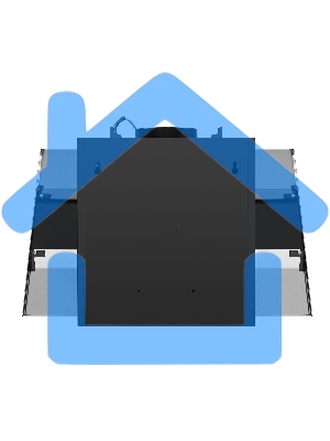 Вытяжка каминная Maunfeld Bridge 60 нержавеющая сталь/черное стекло, 60 см, 850 куб. м/ч, 51 дБ