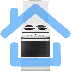 Плита электрическая Hansa FCEW63010 белый, конфорок 4 шт, духовка 69 л, 60 см x 85 см x 60 см