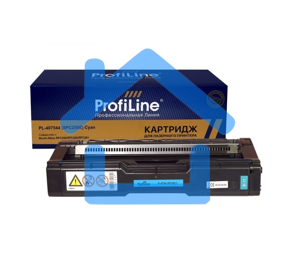 Картридж PL-407544 (SPC250E) для принтеров Ricoh Aficio SPC250/SPC260/SPC261 Голубой 1600 копий ProfiLine