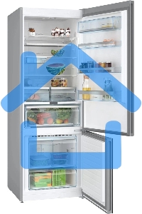 Холодильник Bosch KGN56LB31U черный двухкамерный 400/105л морозилка снизу