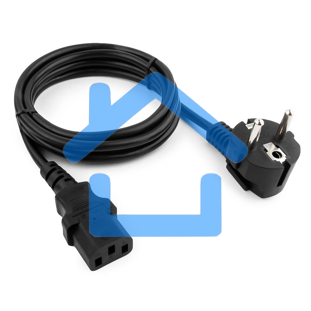 Кабель питания Cablexpert Россия PC-186-1.5-1.5M, Schuko-C13, 3x1.5мм2, 10A, с заземлением, медь, 1.5м, черный, пакет