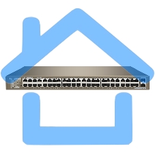 Коммутатор управляемый IP-COM G3350F, настенный, 1000 Мбит/сек, 48 port, SFPx2