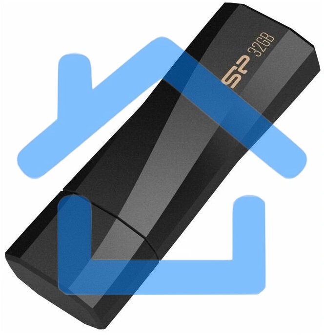 Флешка USB R/W 32Gb Silicon Power Blaze B07, USB 3.0, черный