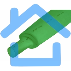 Термоусаживаемая трубка Rexant 50,0/25,0 мм, зеленая, упаковка 10 шт. по 1 м