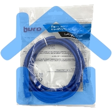 Патч-корд Buro UTP cat5E 3м синий RJ-45 (m)-RJ-45 (m)