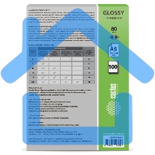 Пленка для ламинирования Cactus 80мкм A5 (100шт) глянцевая 154x216мм CS-LPGA580100