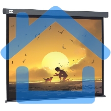 Экран Cactus 124.5x221см Wallscreen CS-PSW-124X221-SG 16:9 настенно-потолочный рулонный серый