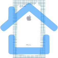 Защитное заднее стекло для iPhone 6/6S Plus белый