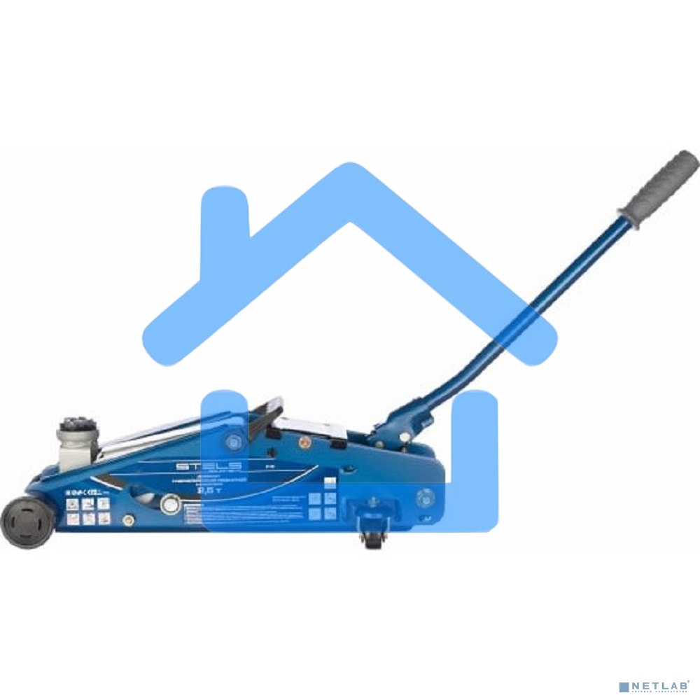 Домкрат STELS 51132гидравлический подкатной с фиксатором 2.5 т safety pin 140-385мм в кейсе