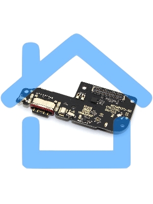 Нижняя плата (шлейф) с разъемом зарядки и микрофоном для Xiaomi Poco F5 (23049PCD8G)