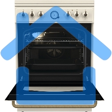 Плита комбинированная Gorenje GKS6C71CLI бежевый, конфорок 4 газовых, духовка 71 л, 60 см x 85 см x 60 см