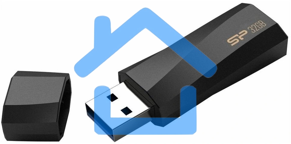 Флешка USB R/W 32Gb Silicon Power Blaze B07, USB 3.0, черный