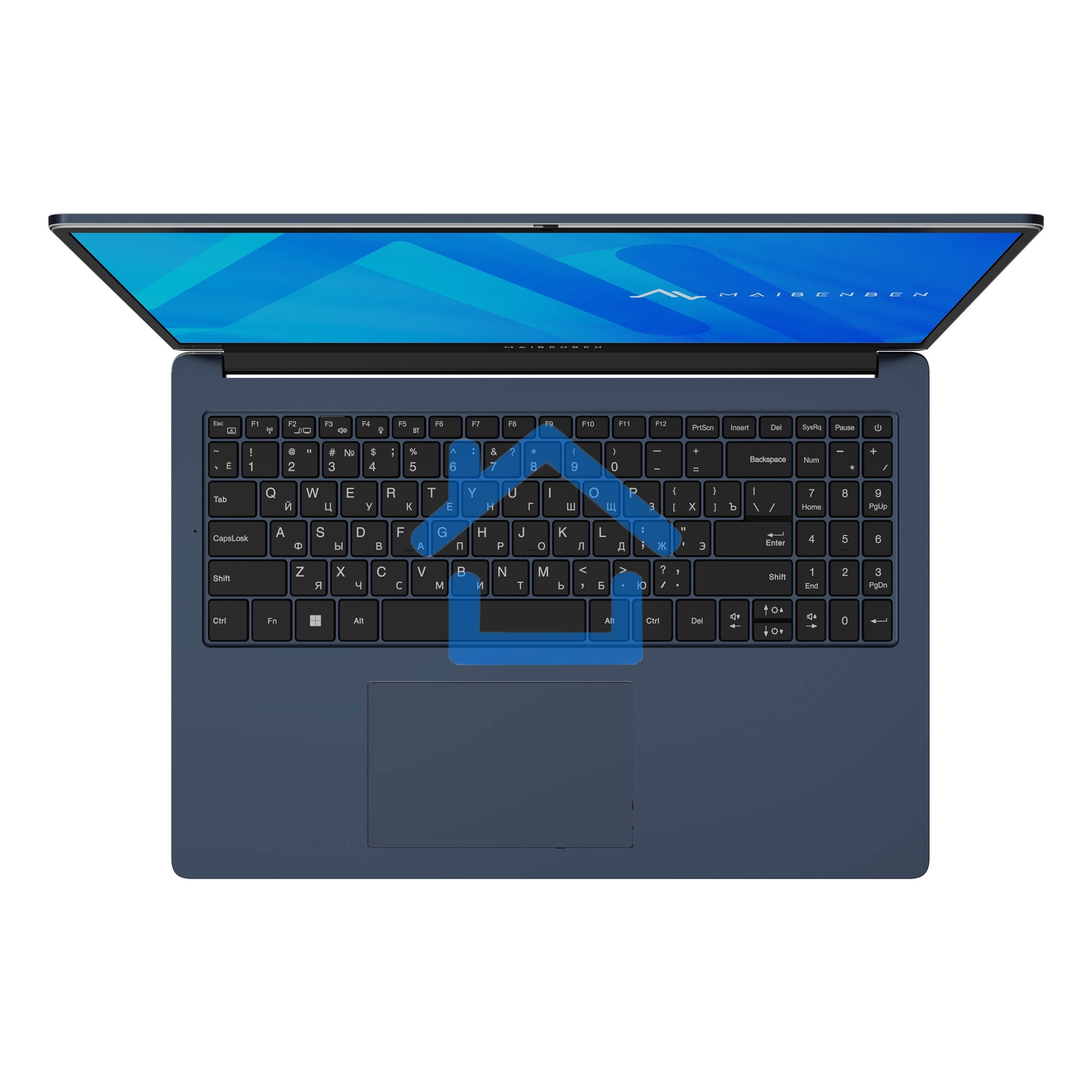 Ноутбук Maibenben M645 синий M6451SB0LURE3 16