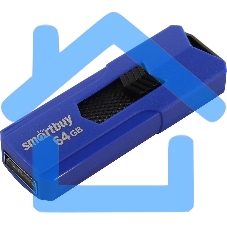 Флешка USB R/W Smartbuy 2.0 64 Gb,Smartbuy STREAM Blue (SB64 GbST-B)