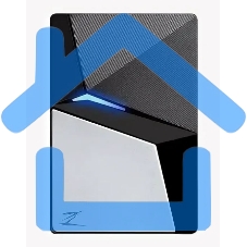 Внешний SSD Netac Z7S, 240 GB, USB 3.2 Gen 2 Type-C, R/W 550/480, черный