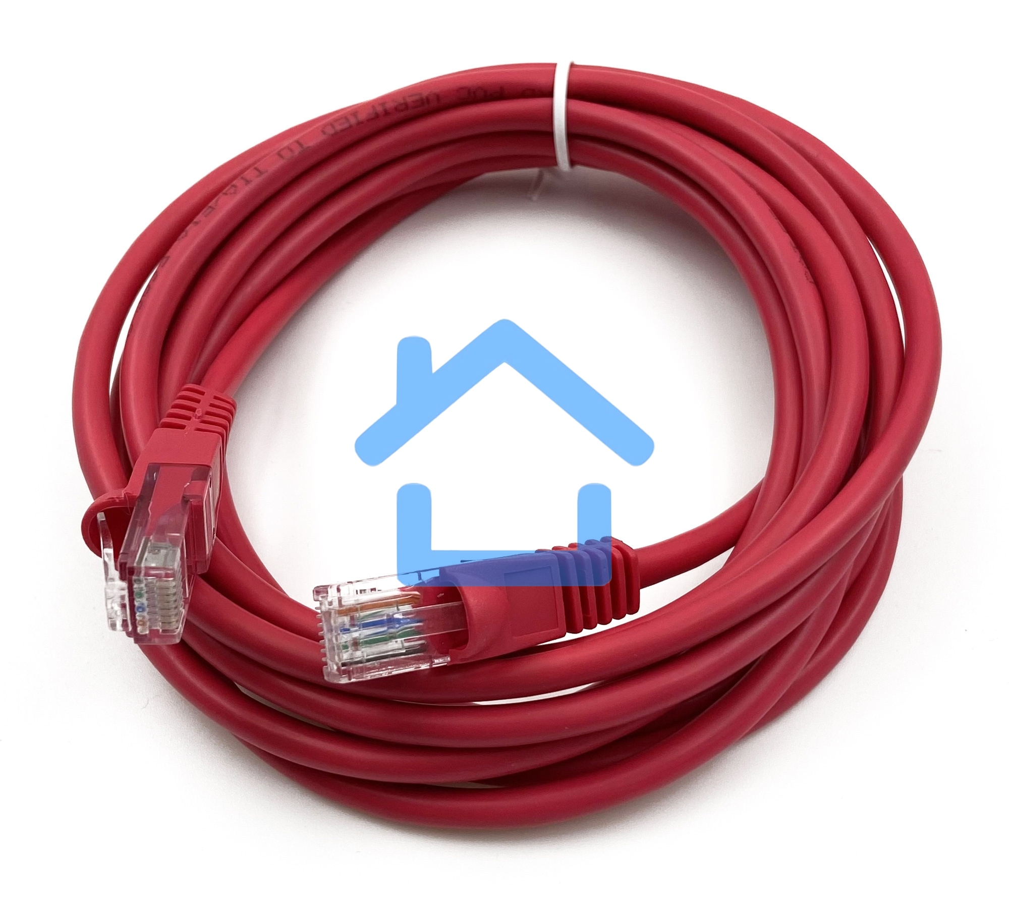 Патч-корд Buro UTP cat5E 3м красный RJ-45 (m)-RJ-45 (m)