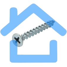Саморез оконный KRANZ острый, 4.1х35, белый цинк, короб (500 шт./уп.)