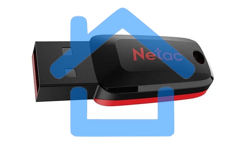 Флешка USB R/W Netac U197 8Gb <NT03U197N-008G-20BK>, USB2.0, пластиковая, черная