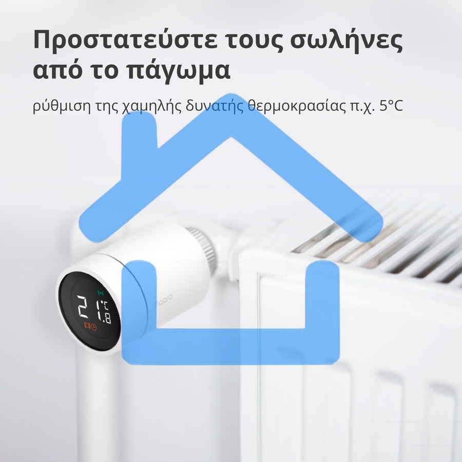 Термоголовка Aqara Smart Radiator Thermostat E1 (SRTS-A01) для радиат. резьбовой