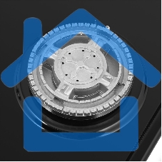 Газовая варочная панель HOMSair HGE433TGCBK