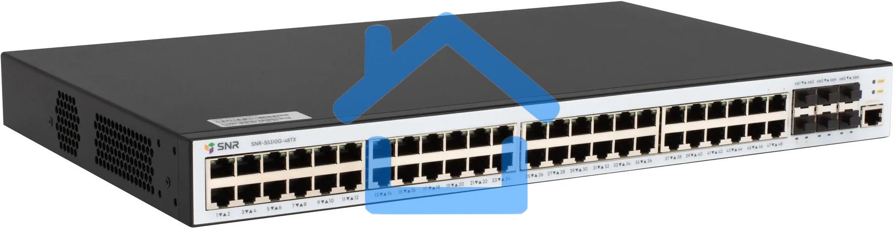Коммутатор SNR SNR-S5310G-48TX, 1Gbит/с, количество портов 48 шт, (L2)