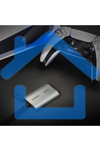 Внешний SSD ADATA SD810, 2TB, USB 3.2 Gen 2x2 Type-C, R/W 2000/2000, серебристый