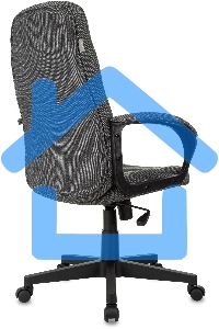 Кресло руководителя Бюрократ CH 002 Fabric 3C1 серый, крестов. пластик