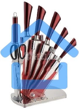 Набор ножей KELLI KL-2084 8пр.(8 ПРЕДМЕТОВ: 1.Топорик кухонный 7