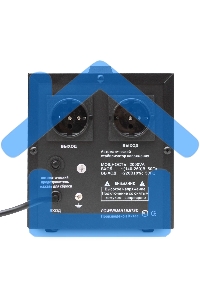 Стабилизатор напряжения Powerman AVS-D Voltage Regulator 2000VA, Digital Indication, 2x Schuko Outlets, 1m Power Cord, 230V, 1 year warranty, черный