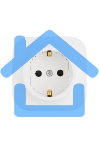 Розетка 1-м ОП Quteo 16А с заземл. белый  Leg 782211