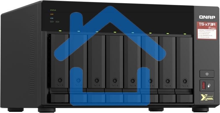 Сетевое хранилище без дисков SMB QNAP TS-873A-8G NAS, 8 trays 3,5