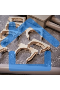 Крепеж-клипса для монтажного пистолета Ø 50 мм, белая (25 шт/уп) Rexant