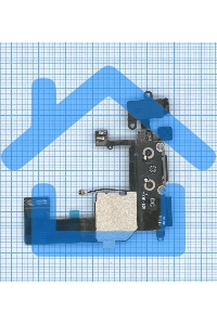 Шлейф разъема питания с аудио-разъемом для iPhone 5C черный
