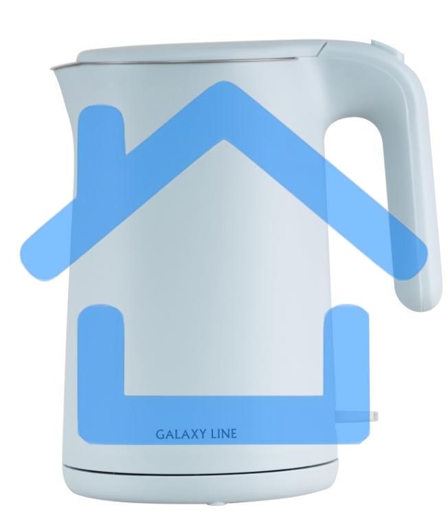 Чайник электрический Galaxy Line GL 0327, небесный, пластик, 1800 Вт, 1,5 л