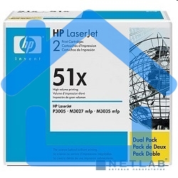 Картридж лазерный HP Q7551XD черный двойная упаковка для LaserJet P3005/M3027mfp/M3035mfp 2 x 13000стр.