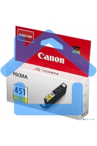 Картридж струйный CLI-451Y (6526B001) для Canon PIXMA iP7240/MG6340/MG5440, Желтый(Yellow), 344стр.